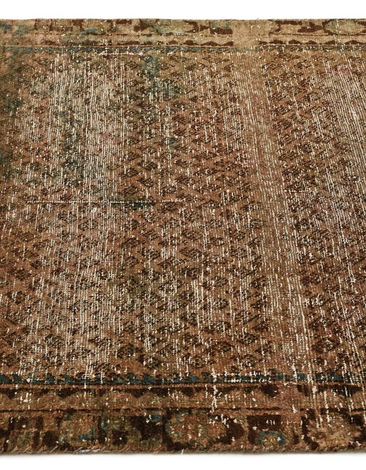 Detail image of  3' 6 x 6'  Hand Knotted Ultra Vintage Persian Wool Rug