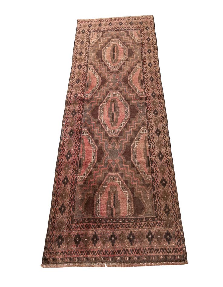 Detail image of  3' 6 x 6' 4  Hand Knotted Ultra Vintage Persian Wool Rug