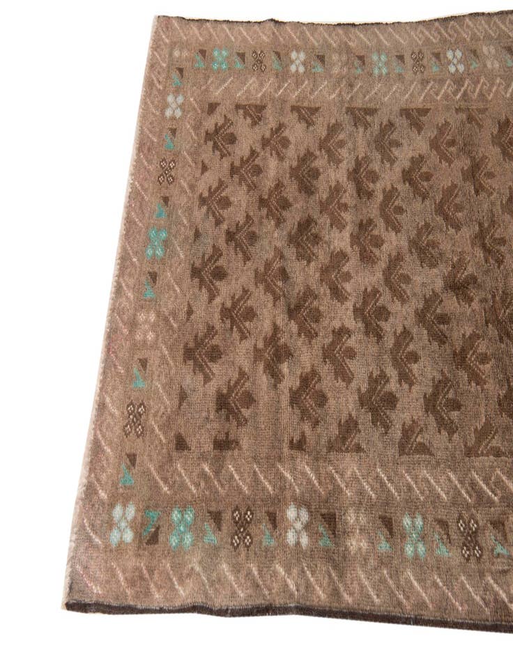 Detail image of  3' 6 x 6' 3  Hand Knotted Ultra Vintage Persian Wool Rug