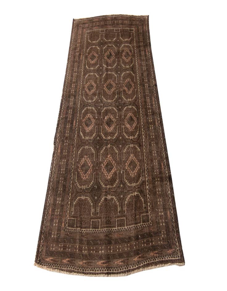 Detail image of  3' 7 x 6' 9  Hand Knotted Ultra Vintage Persian Wool Rug