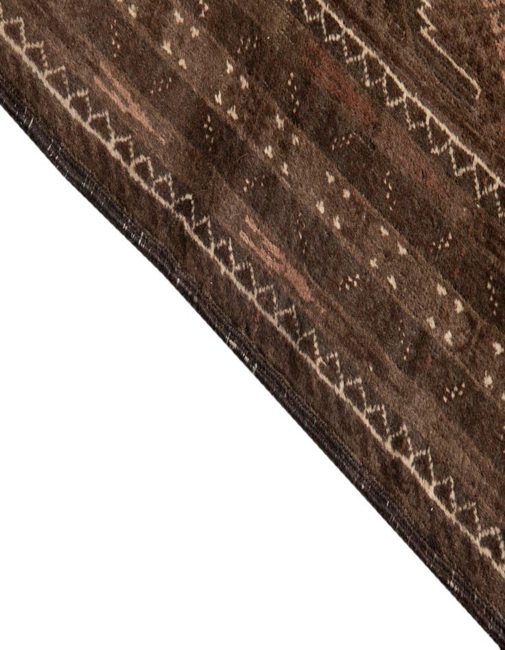 Detail image of  3' 7 x 6' 9  Hand Knotted Ultra Vintage Persian Wool Rug