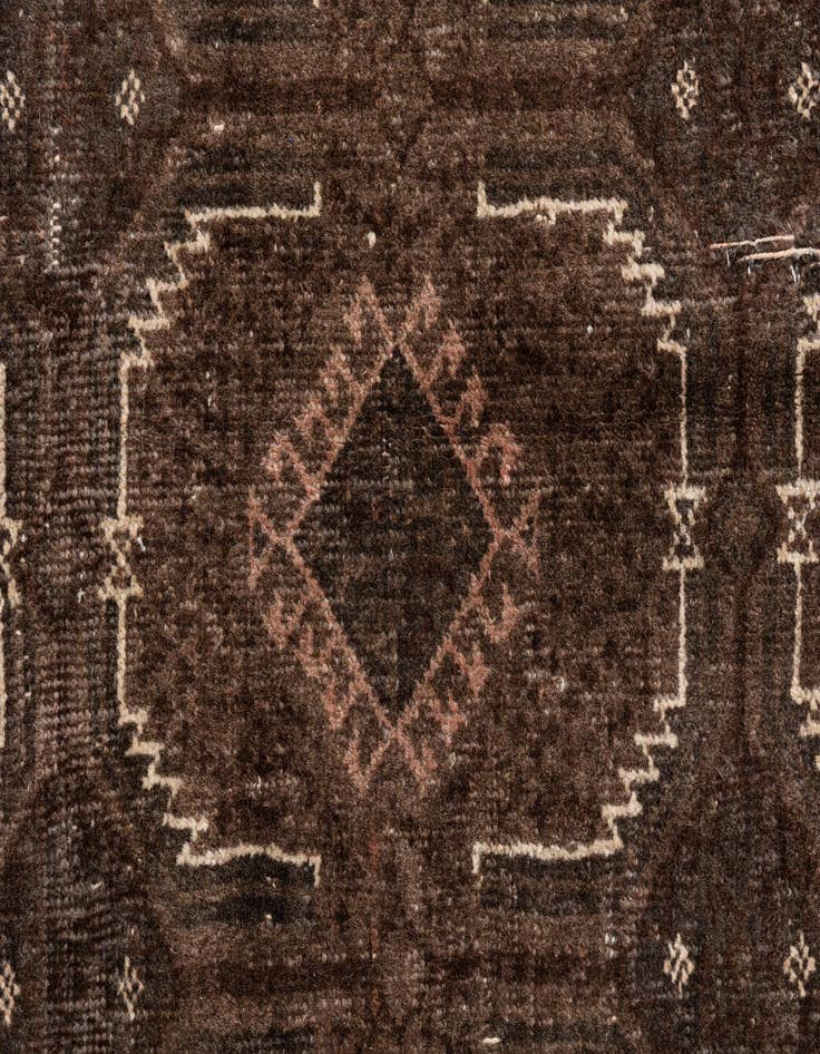 Detail image of  3' 7 x 6' 9  Hand Knotted Ultra Vintage Persian Wool Rug