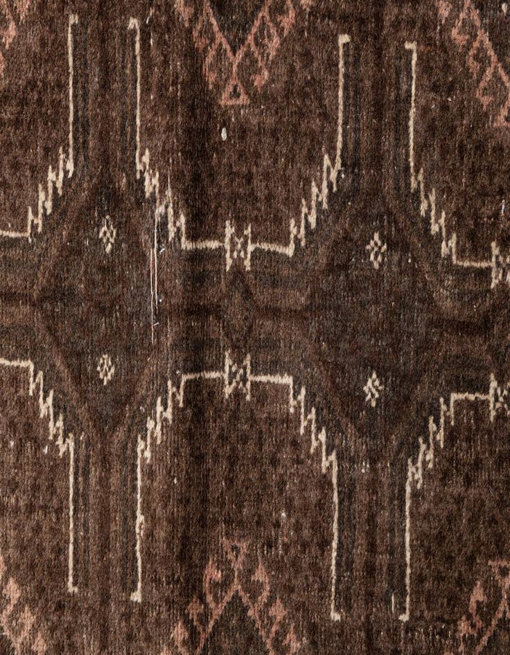 Detail image of  3' 7 x 6' 9  Hand Knotted Ultra Vintage Persian Wool Rug