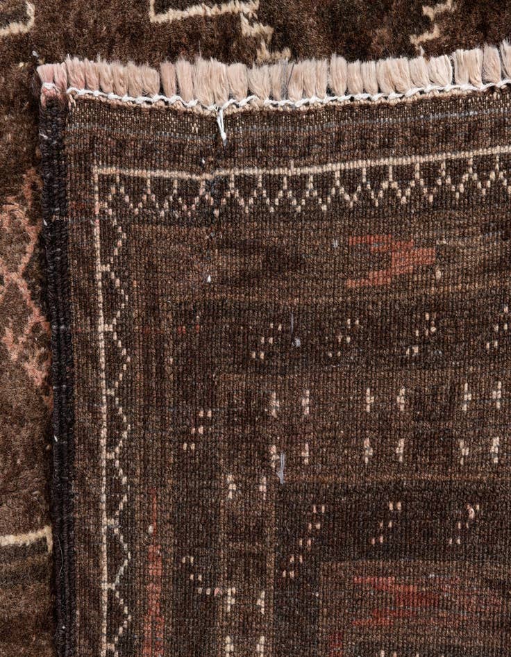 Detail image of  3' 7 x 6' 9  Hand Knotted Ultra Vintage Persian Wool Rug