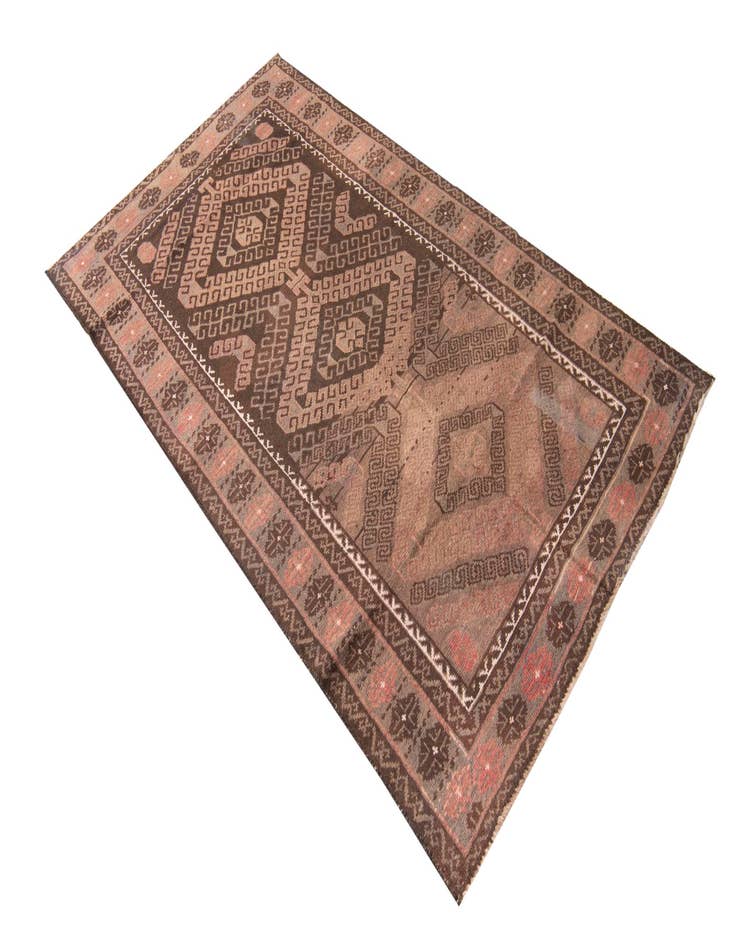 Detail image of  3' 4 x 6' 1  Hand Knotted Ultra Vintage Persian Wool Rug