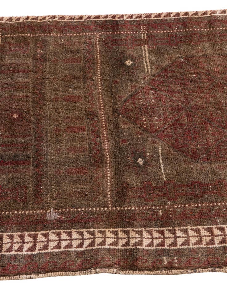 Detail image of  2' 7 x 4' 5  Hand Knotted Ultra Vintage Persian Wool Rug