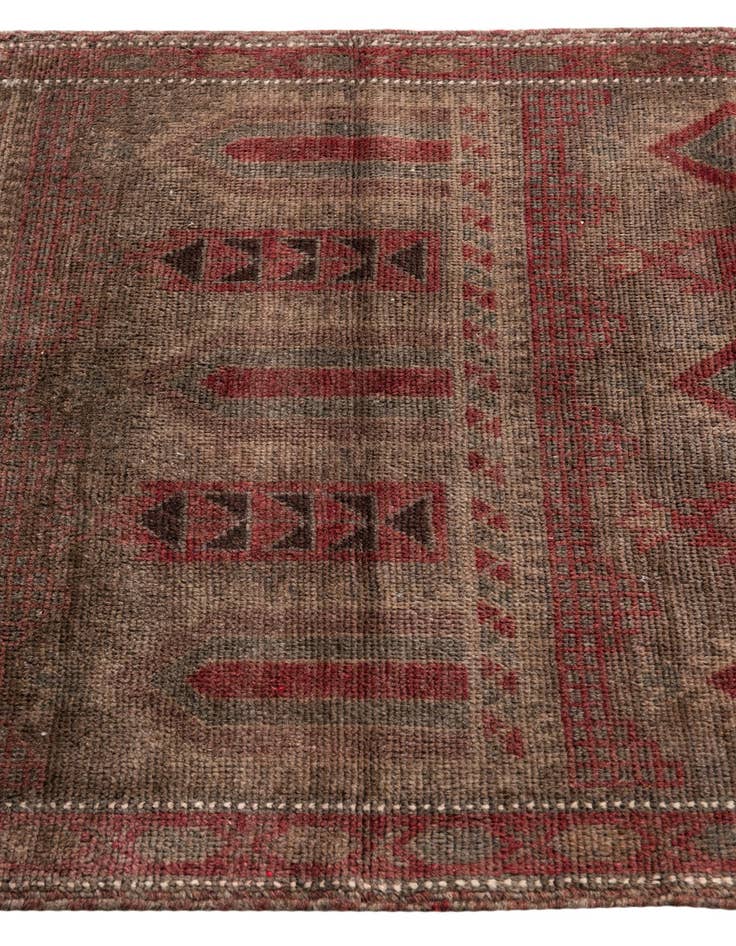Detail image of  3' 2 x 4' 8  Hand Knotted Ultra Vintage Persian Wool Rug