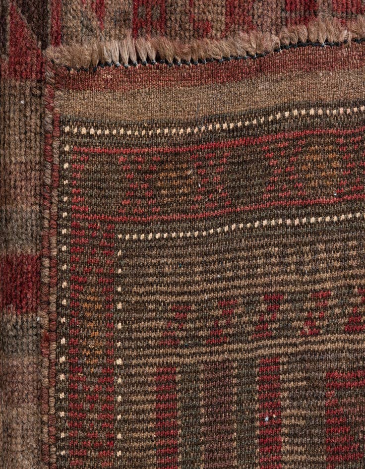 Detail image of  3' 2 x 4' 8  Hand Knotted Ultra Vintage Persian Wool Rug