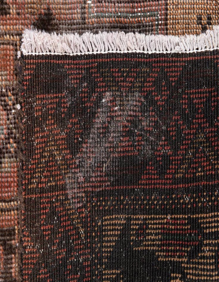 Detail image of  3' 3 x 6' 4  Hand Knotted Ultra Vintage Persian Wool Rug