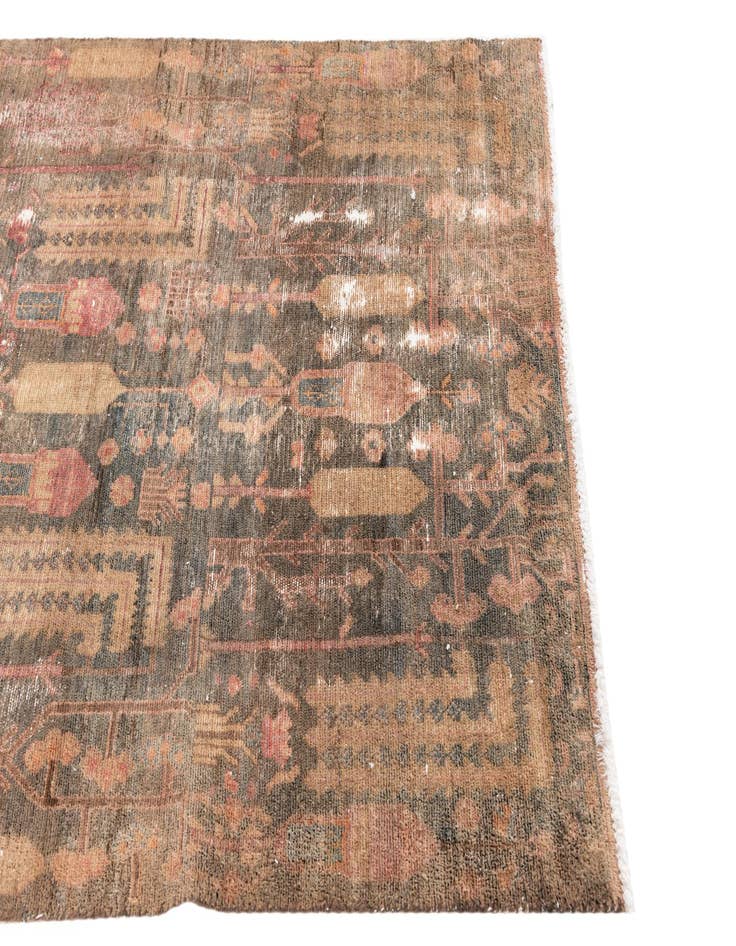 Detail image of  3' 8 x 5' 3  Hand Knotted Ultra Vintage Persian Wool Rug