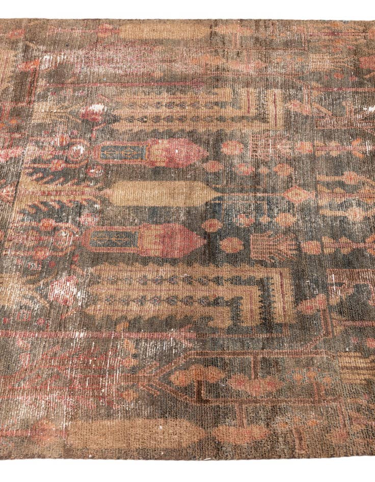 Detail image of  3' 8 x 5' 3  Hand Knotted Ultra Vintage Persian Wool Rug