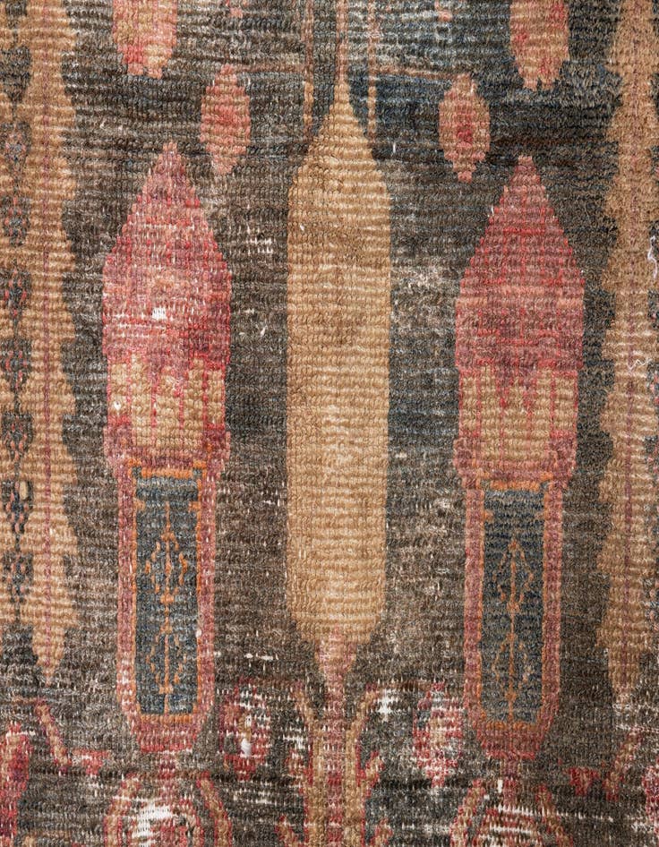 Detail image of  3' 8 x 5' 3  Hand Knotted Ultra Vintage Persian Wool Rug