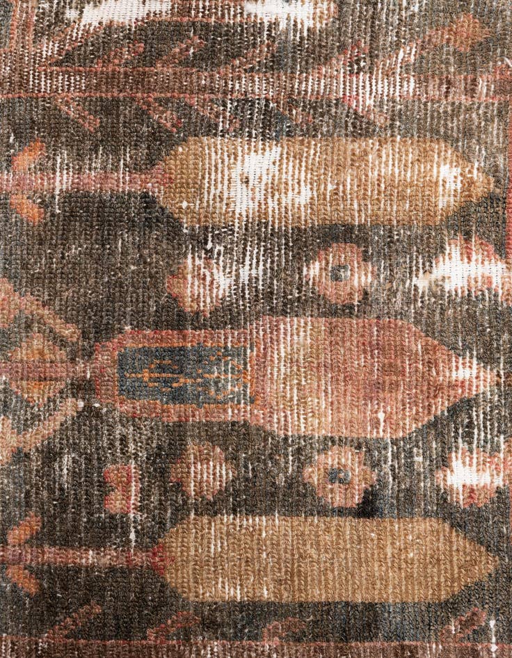 Detail image of  3' 8 x 5' 3  Hand Knotted Ultra Vintage Persian Wool Rug