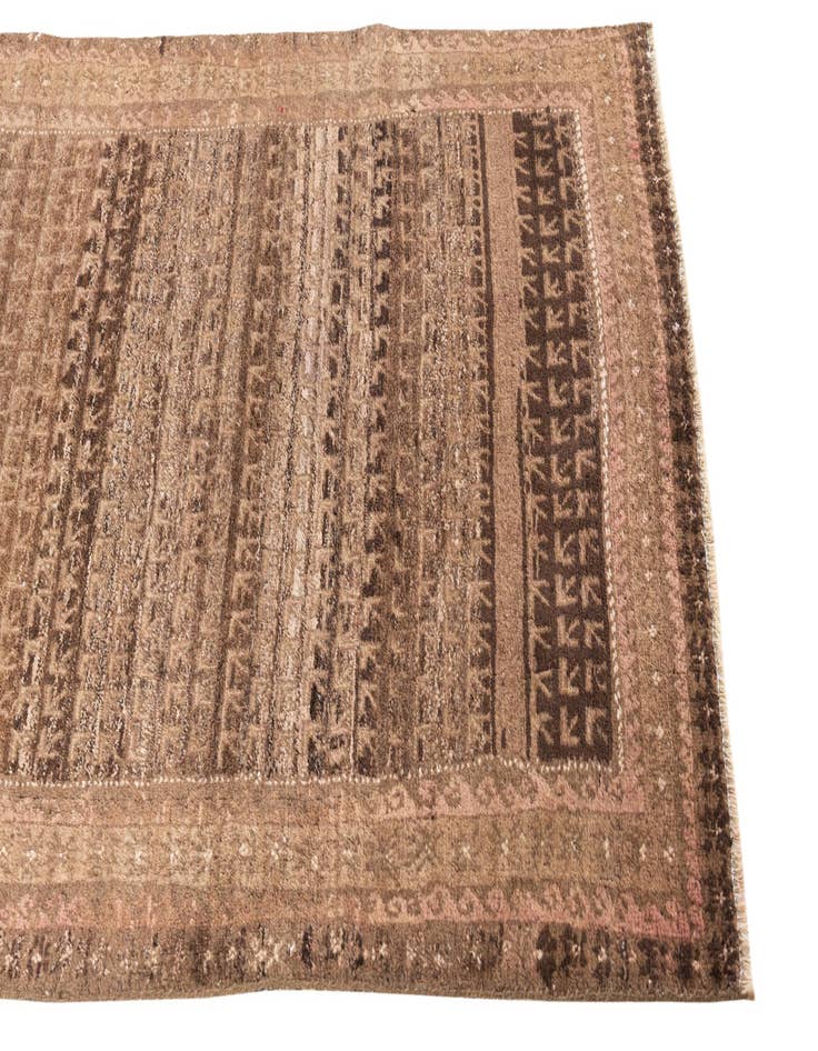 Detail image of  3' 4 x 6' 3  Hand Knotted Ultra Vintage Persian Wool Rug