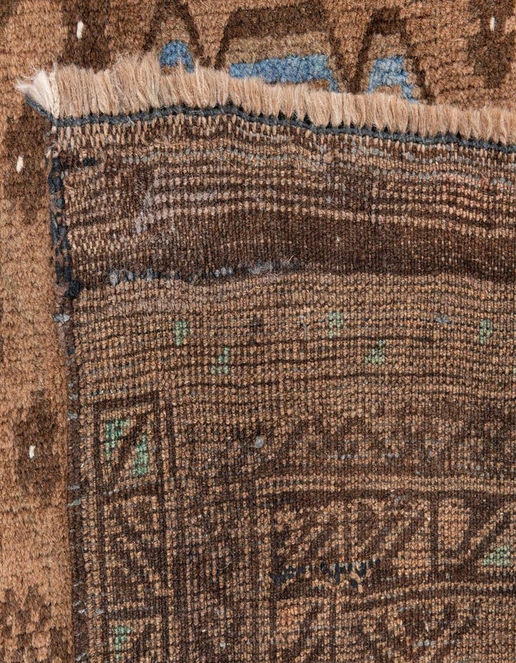 Detail image of  3' 6 x 6' 4  Hand Knotted Ultra Vintage Persian Wool Rug