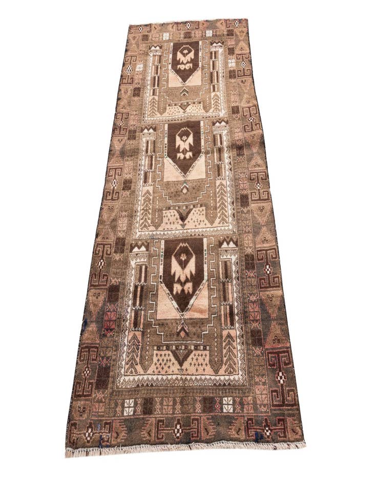 Detail image of  3' 5 x 6' 8  Hand Knotted Ultra Vintage Persian Wool Rug