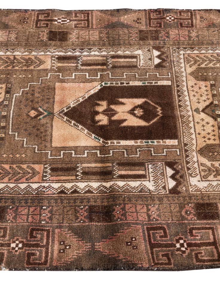 Detail image of  3' 5 x 6' 8  Hand Knotted Ultra Vintage Persian Wool Rug