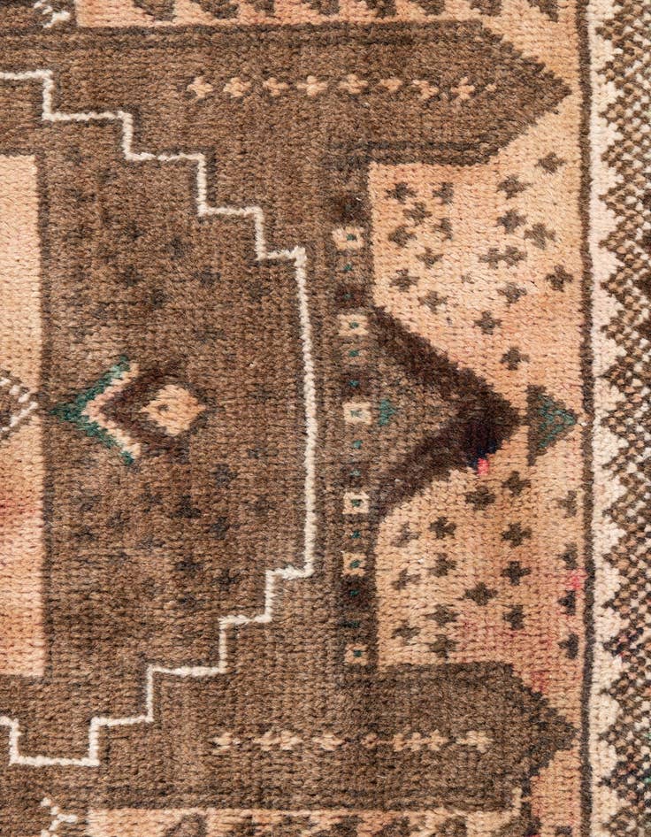 Detail image of  3' 5 x 6' 8  Hand Knotted Ultra Vintage Persian Wool Rug