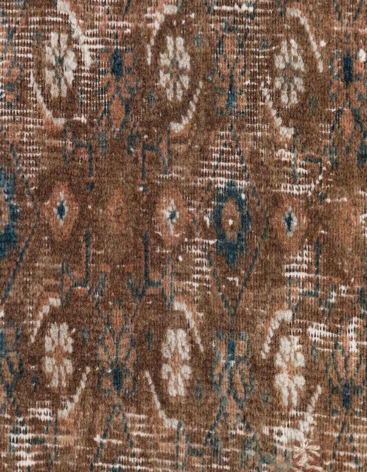 Detail image of  3' 7 x 4' 9  Hand Knotted Ultra Vintage Persian Wool Rug