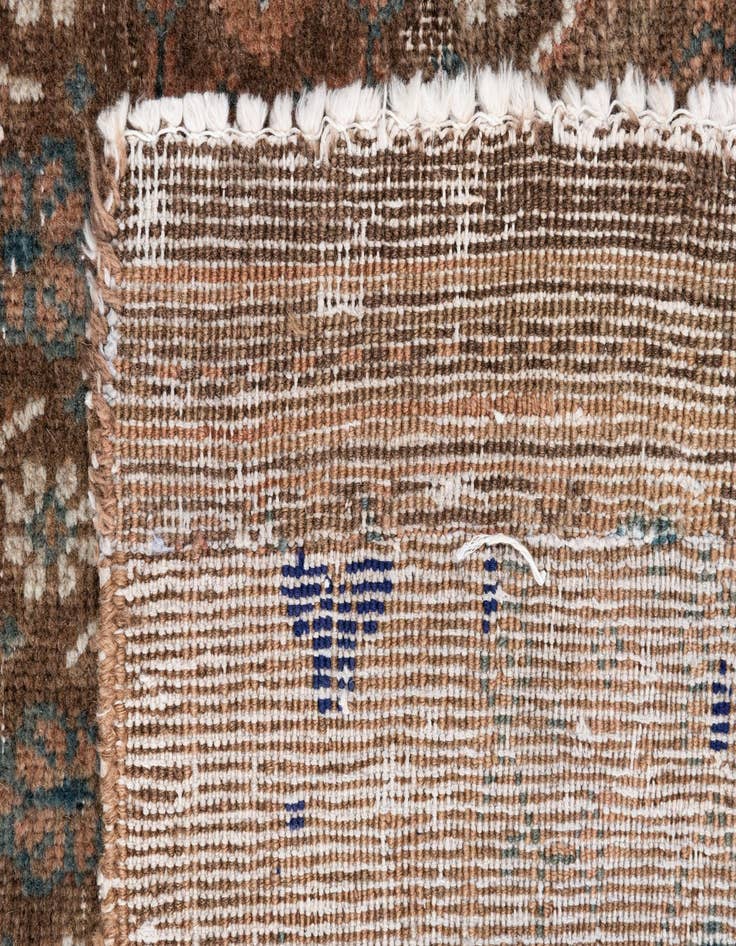 Detail image of  3' 7 x 4' 9  Hand Knotted Ultra Vintage Persian Wool Rug