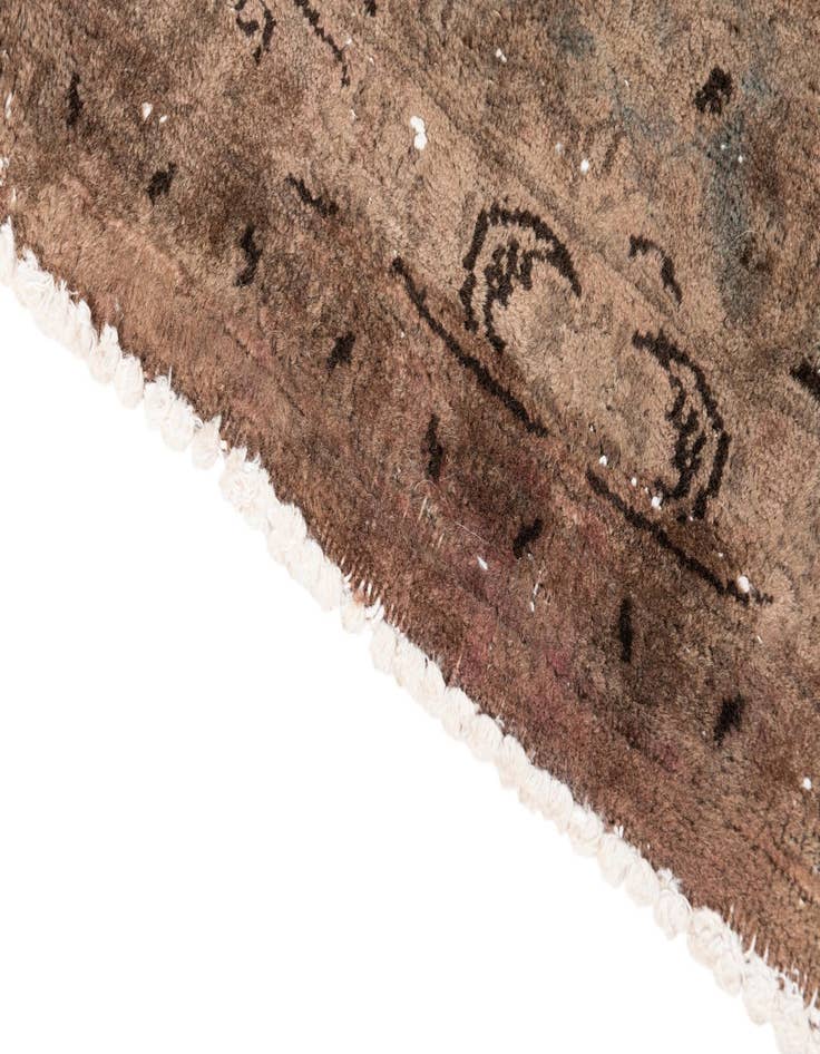 Detail image of  4' 5 x 7'  Hand Knotted Ultra Vintage Persian Wool Rug