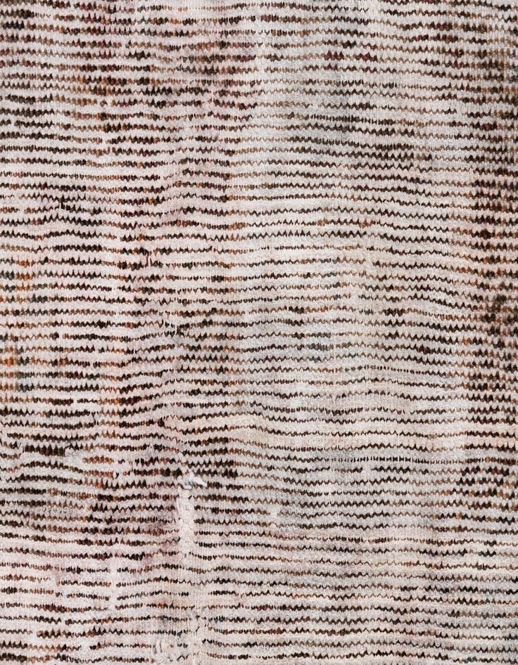 Detail image of  3' 7 x 6' 5  Hand Knotted Ultra Vintage Persian Wool Rug