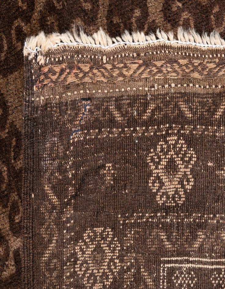 Detail image of  3' 9 x 6'  Hand Knotted Ultra Vintage Persian Wool Rug