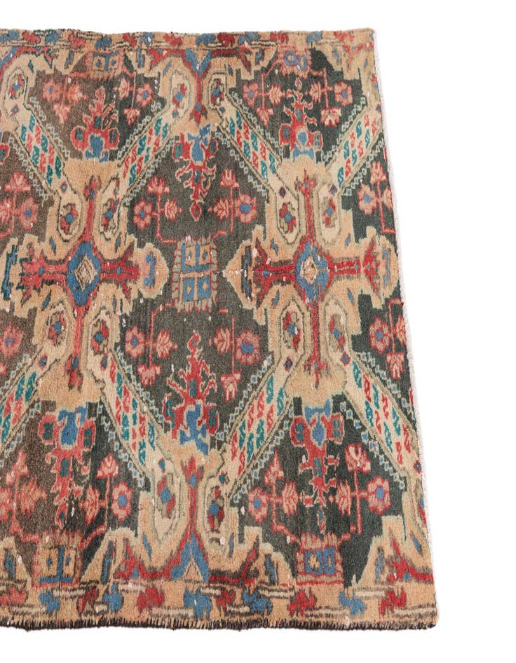 Detail image of  2' 9 x 4' 7  Hand Knotted Ultra Vintage Persian Wool Rug