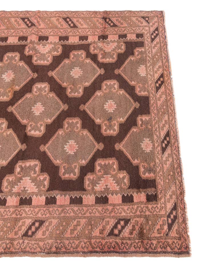 Detail image of  3' 6 x 6' 7  Hand Knotted Ultra Vintage Persian Wool Rug