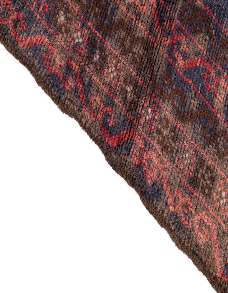 Detail image of  3' 7 x 6' 2  Hand Knotted Ultra Vintage Persian Wool Rug