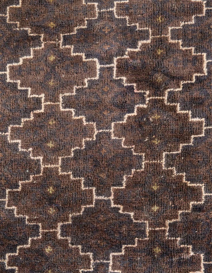 Detail image of  5' 4 x 8'  Hand Knotted Ultra Vintage Persian Wool Rug