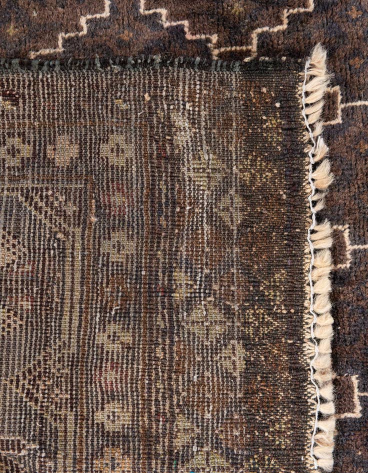 Detail image of  5' 4 x 8'  Hand Knotted Ultra Vintage Persian Wool Rug