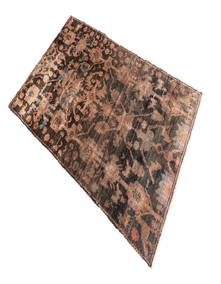 Detail image of  2' 10 x 4' 9  Hand Knotted Ultra Vintage Persian Wool Rug