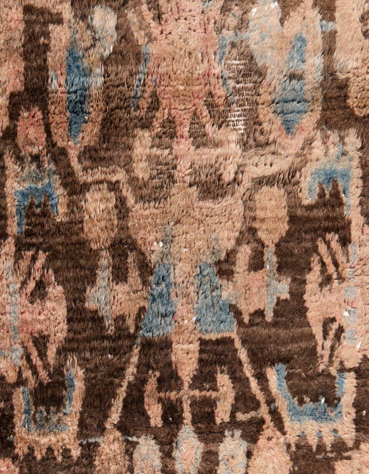 Detail image of  2' 10 x 4' 9  Hand Knotted Ultra Vintage Persian Wool Rug