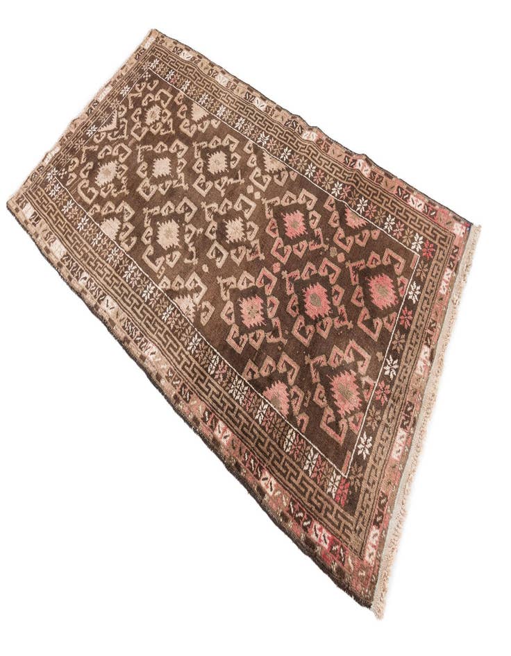 Detail image of  3' 4 x 6' 2  Hand Knotted Ultra Vintage Persian Wool Rug