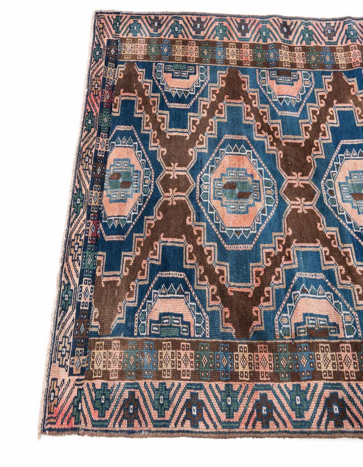 Detail image of  3' 8 x 6' 8  Hand Knotted Ultra Vintage Persian Wool Rug