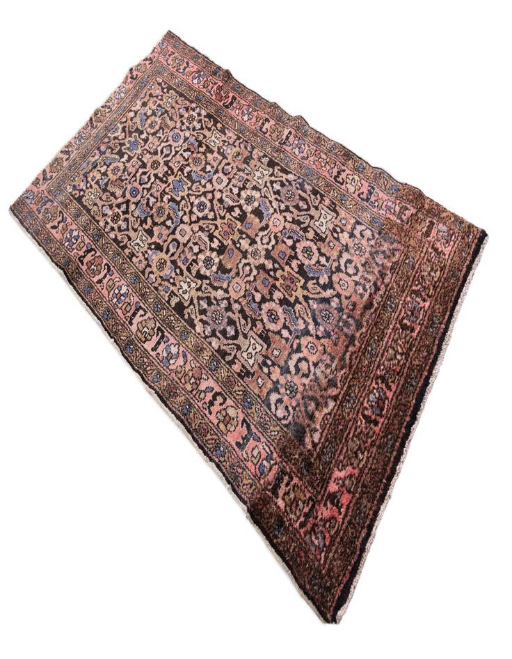 Detail image of  3' 5 x 6' 1  Hand Knotted Ultra Vintage Persian Wool Rug