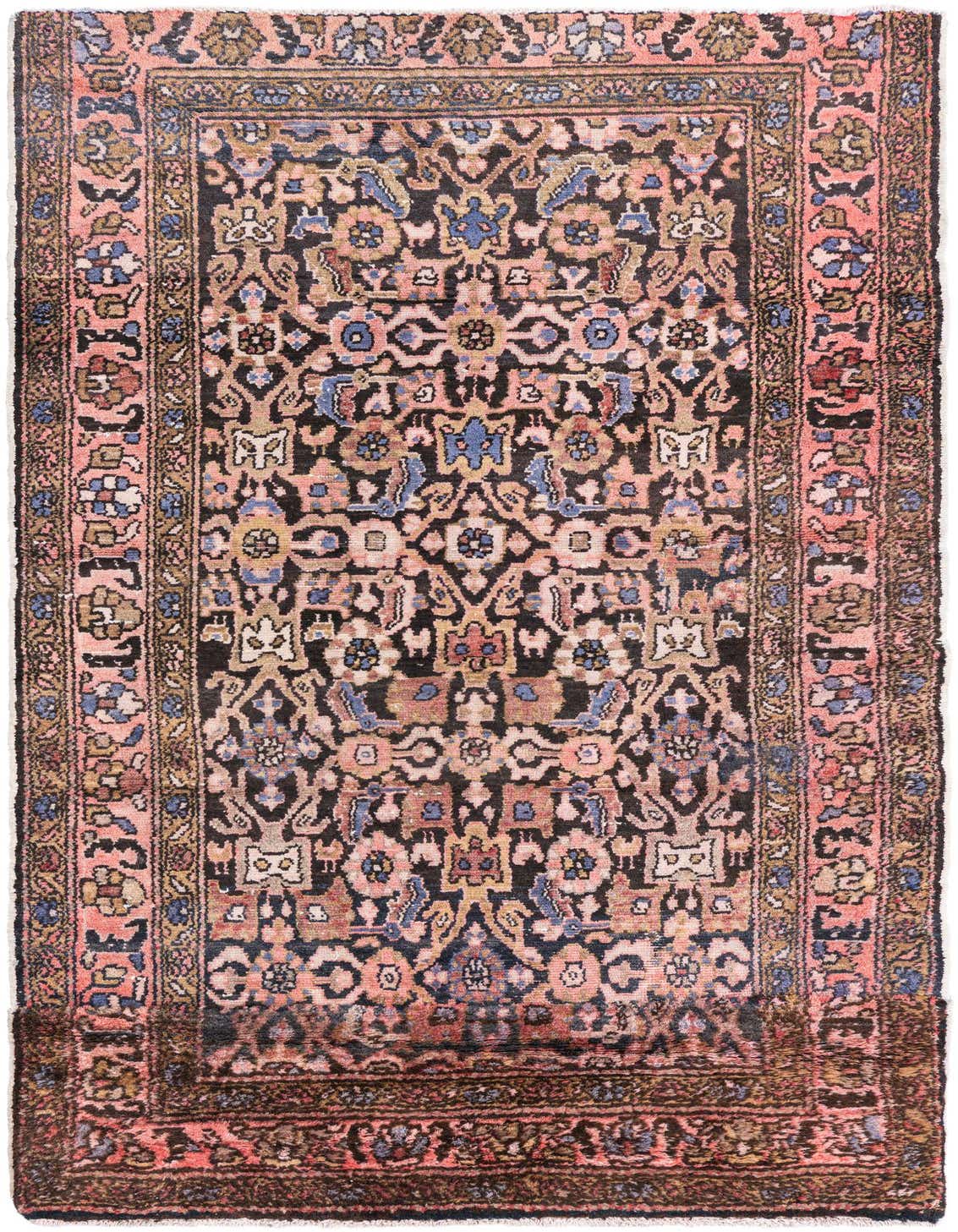 Primary image  3' 5 x 6' 1  Hand Knotted Ultra Vintage Persian Wool Rug