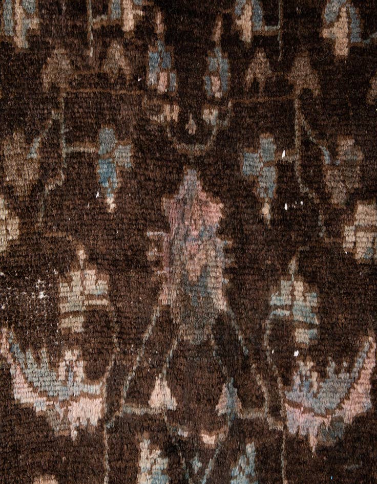 Detail image of  6' 8 x 9' 2  Hand Knotted Ultra Vintage Persian Wool Rug