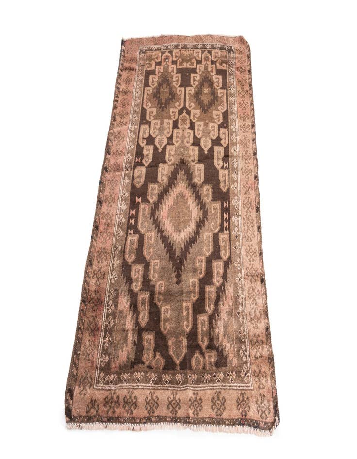 Detail image of  3' 3 x 5' 5  Hand Knotted Ultra Vintage Persian Wool Rug