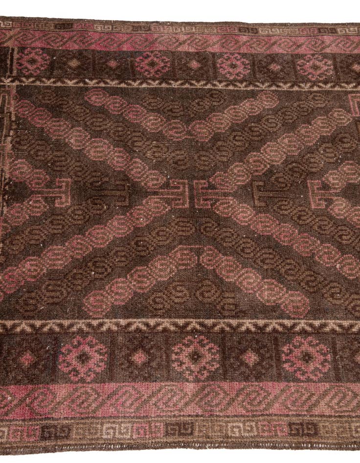 Detail image of  3' 5 x 6' 1  Hand Knotted Ultra Vintage Persian Wool Rug