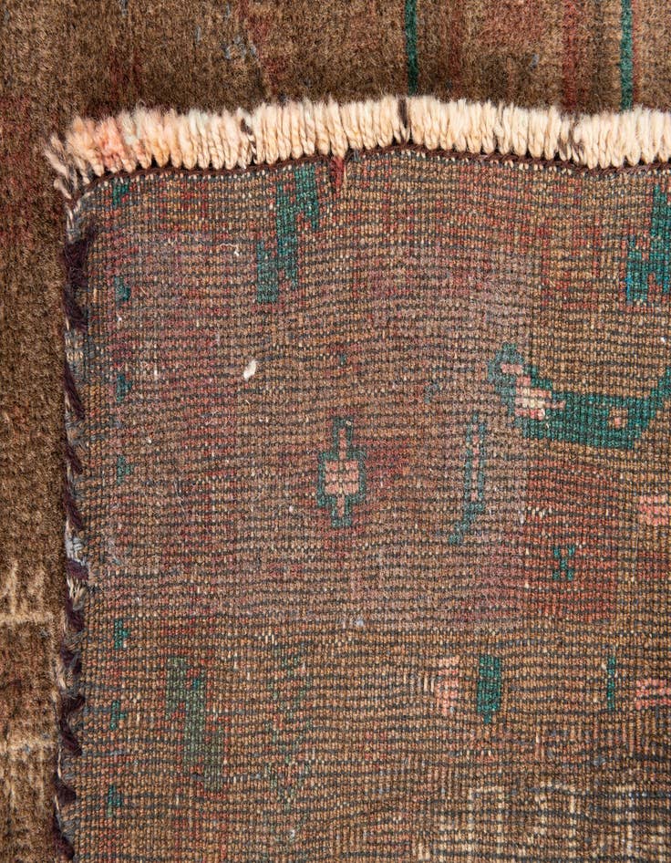 Detail image of  2' 8 x 4' 3  Hand Knotted Ultra Vintage Persian Wool Rug