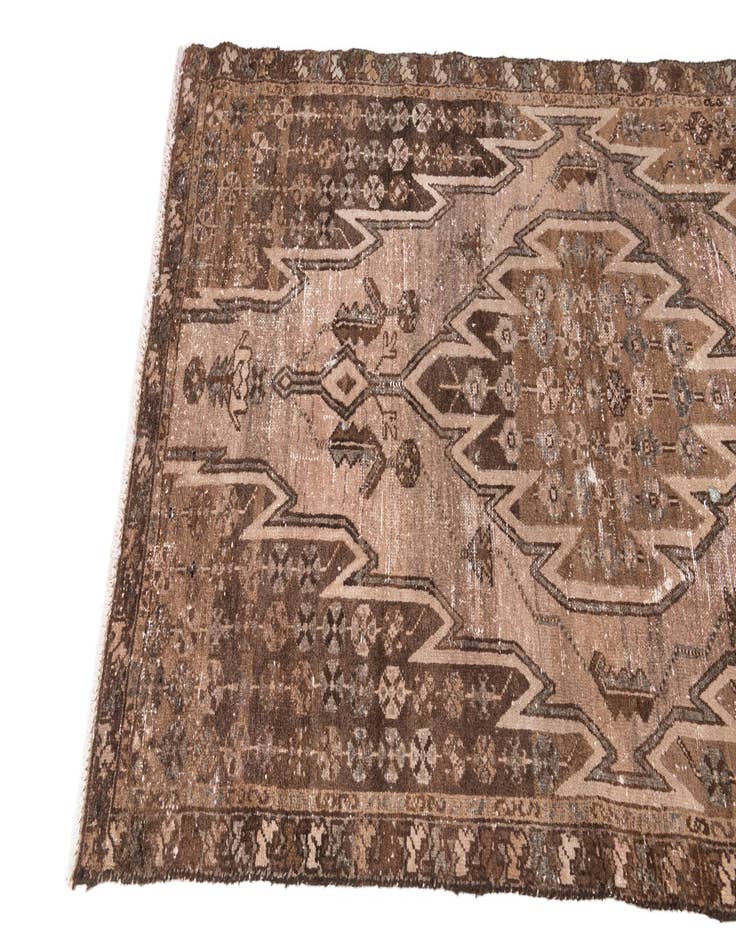 Detail image of  3' 3 x 5' 10  Hand Knotted Ultra Vintage Persian Wool Rug