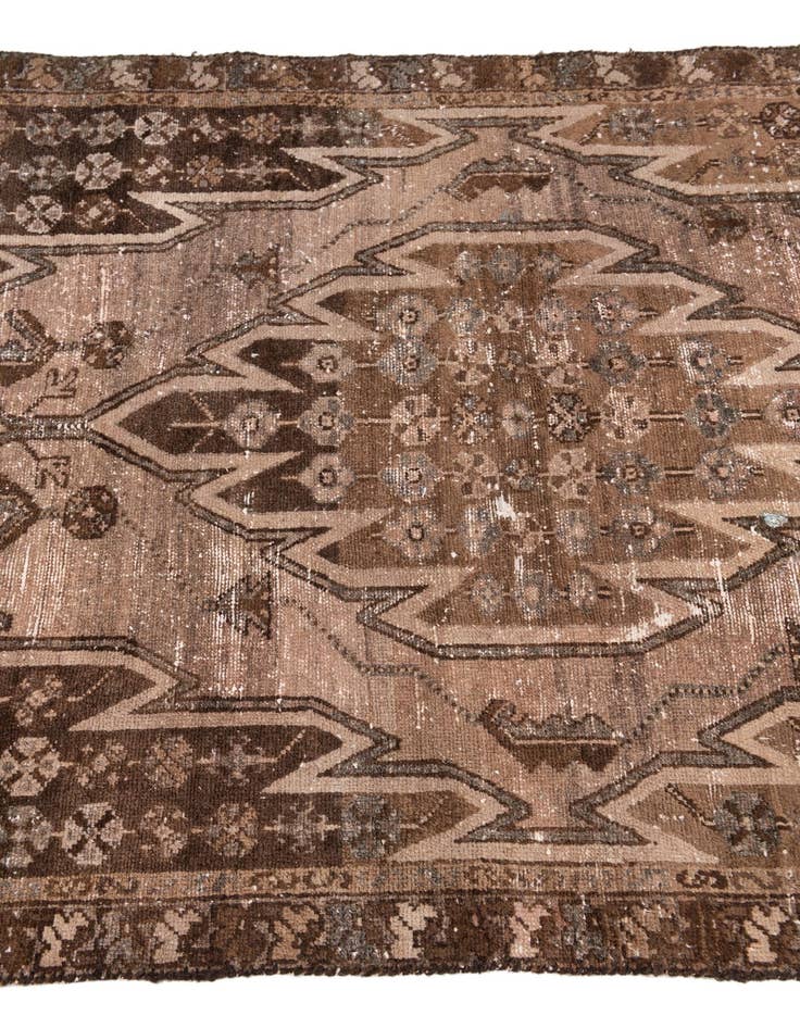 Detail image of  3' 3 x 5' 10  Hand Knotted Ultra Vintage Persian Wool Rug