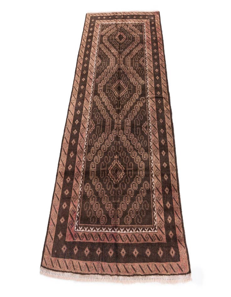 Detail image of  3' 5 x 6' 4  Hand Knotted Ultra Vintage Persian Wool Rug