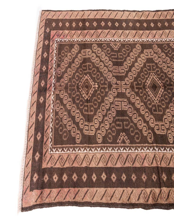 Detail image of  3' 5 x 6' 4  Hand Knotted Ultra Vintage Persian Wool Rug