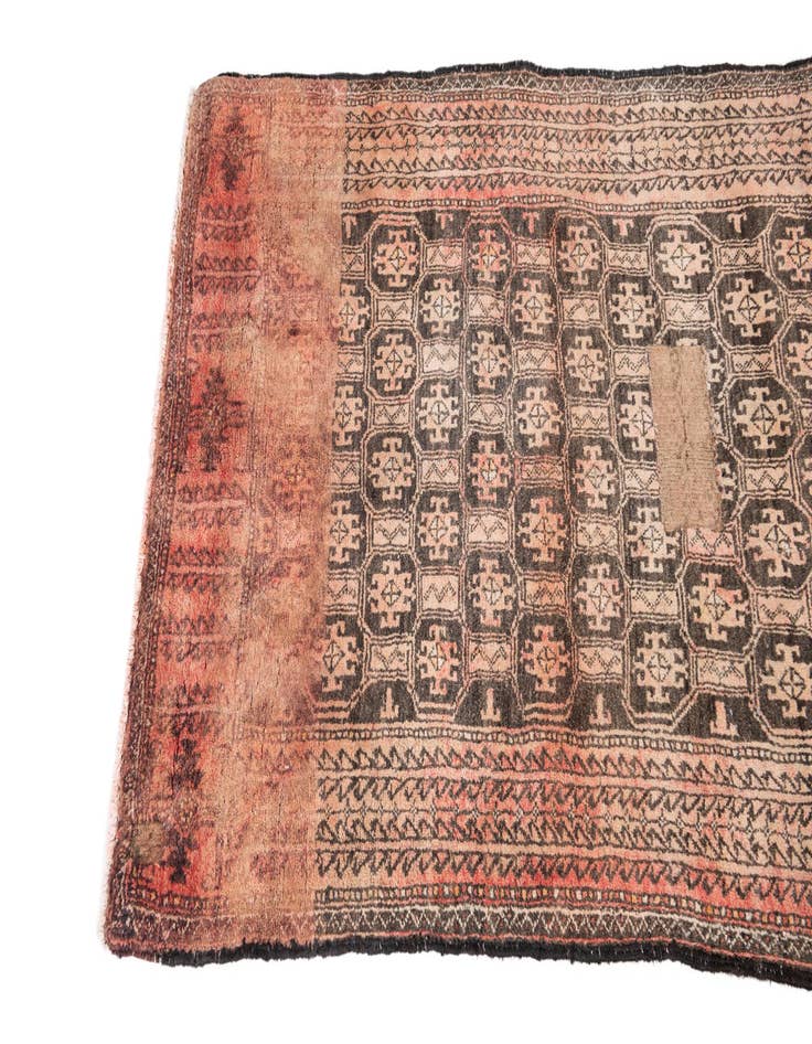 Detail image of  2' 9 x 5' 4  Hand Knotted Ultra Vintage Persian Wool Rug