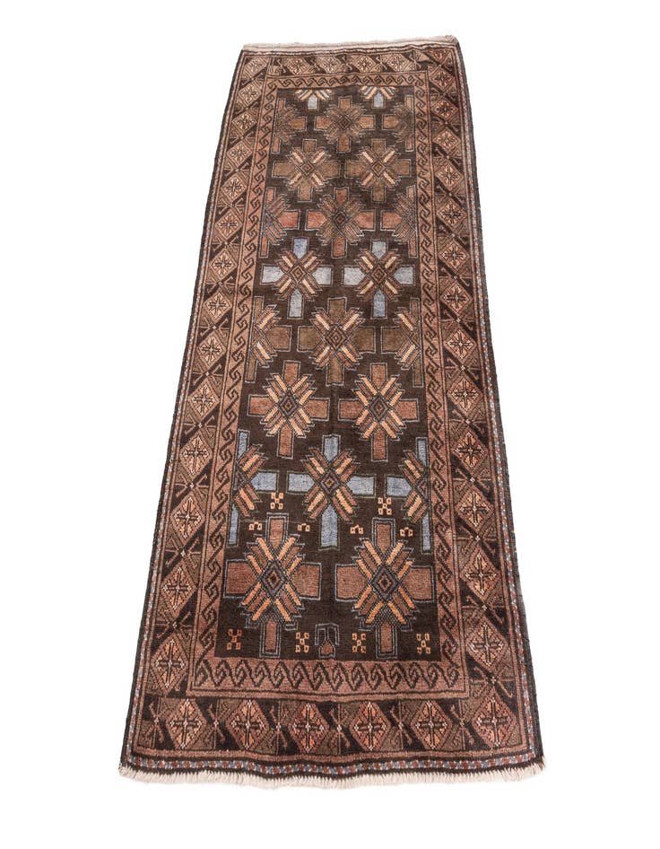 Detail image of  3' 5 x 5' 8  Hand Knotted Ultra Vintage Persian Wool Rug