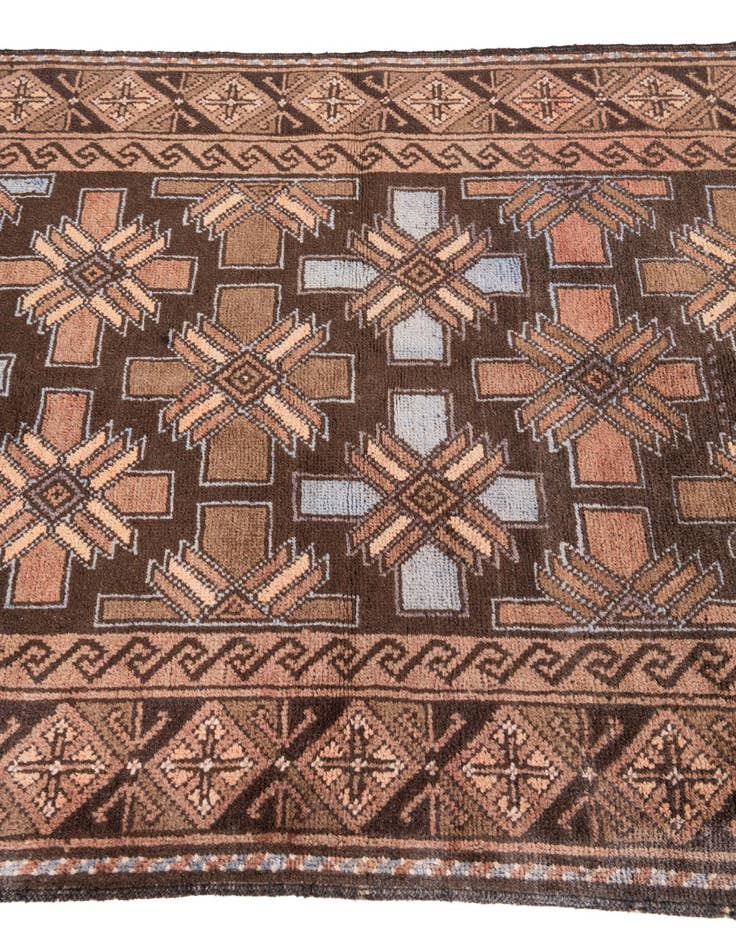 Detail image of  3' 5 x 5' 8  Hand Knotted Ultra Vintage Persian Wool Rug