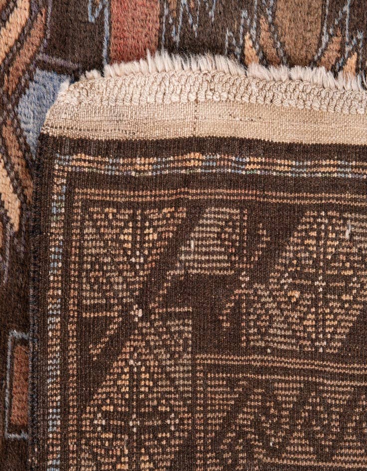 Detail image of  3' 5 x 5' 8  Hand Knotted Ultra Vintage Persian Wool Rug